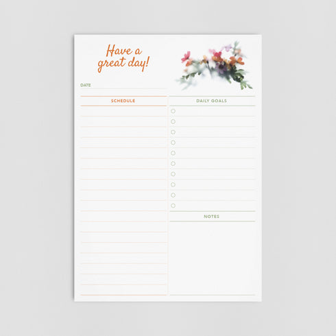A5 Daily Planner - Daisy garden